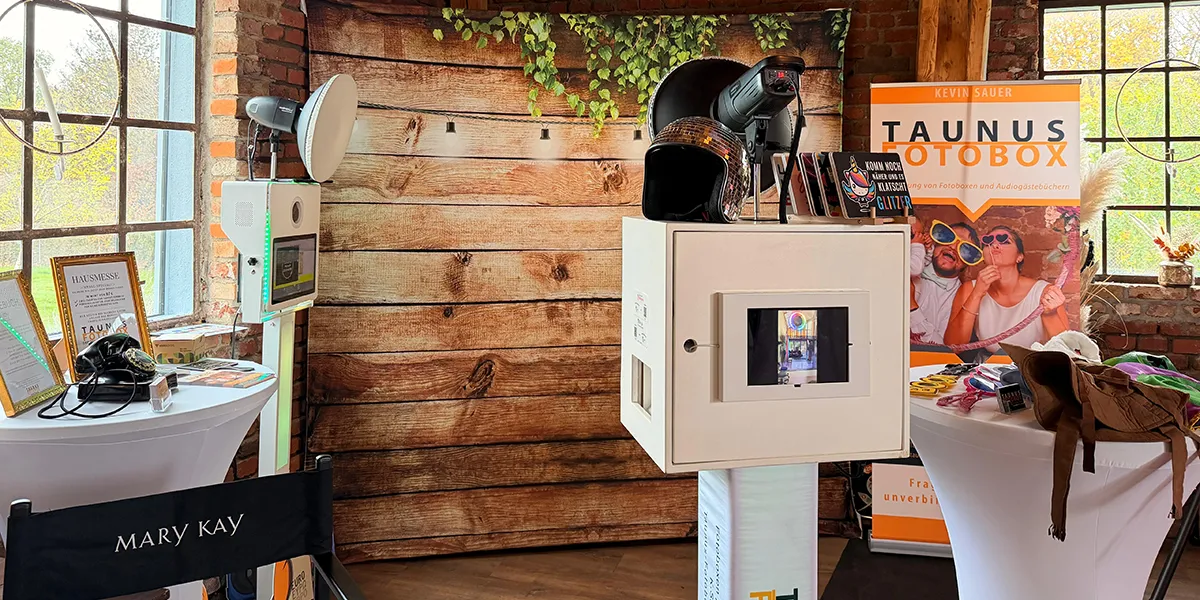 KI-Fotobox im Einsatz - Professionelle Fotobox mit KI-Bildbearbeitung