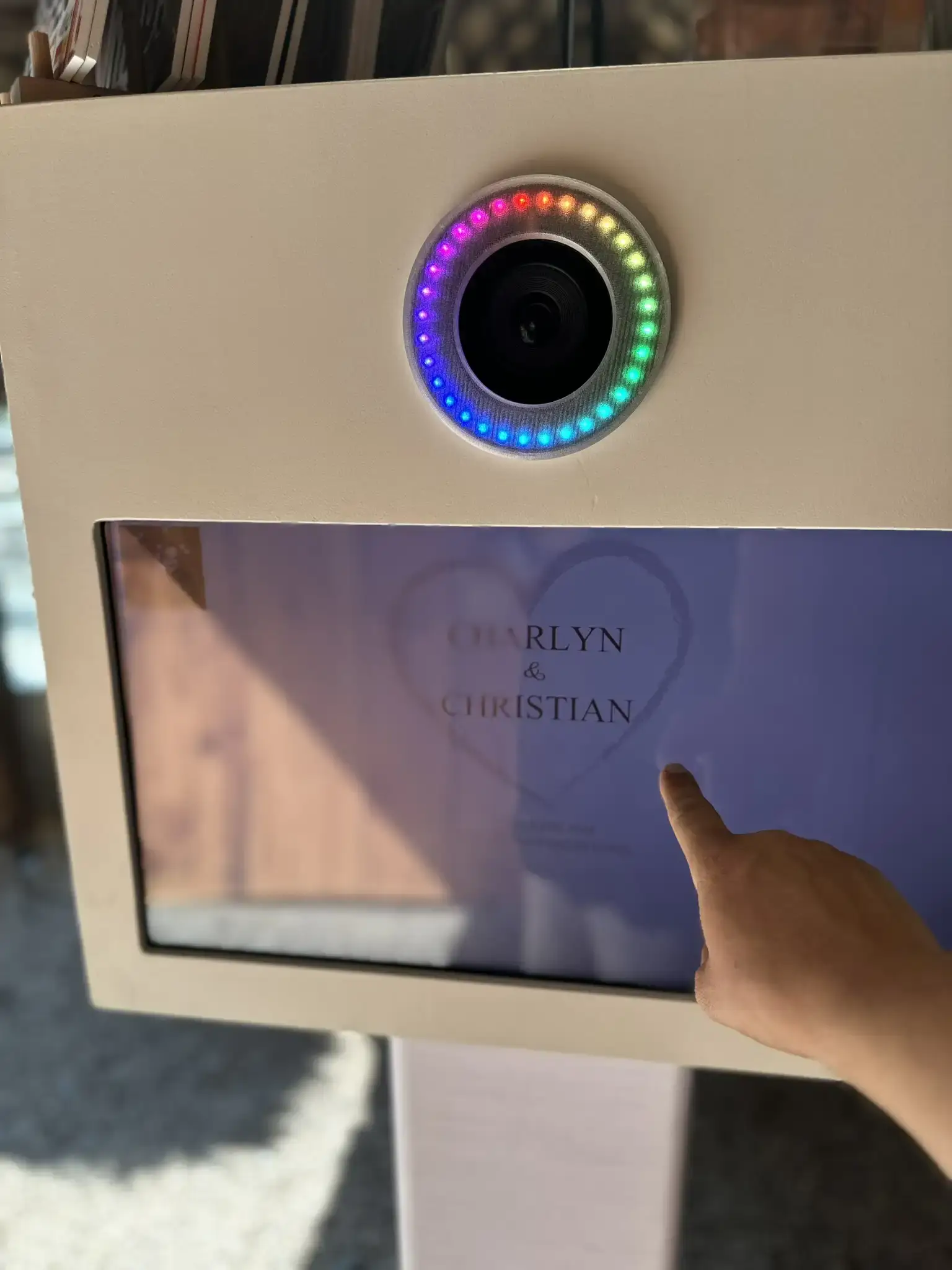 Fotobox auf einer Messe mit Branding